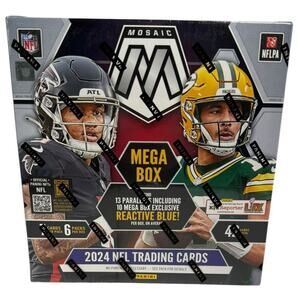 New Sealed Mosaic Megabox Football 2024 Blaster 7 Packs 6 Cards Each